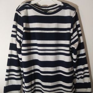 Lands End boatneck fleece size L
